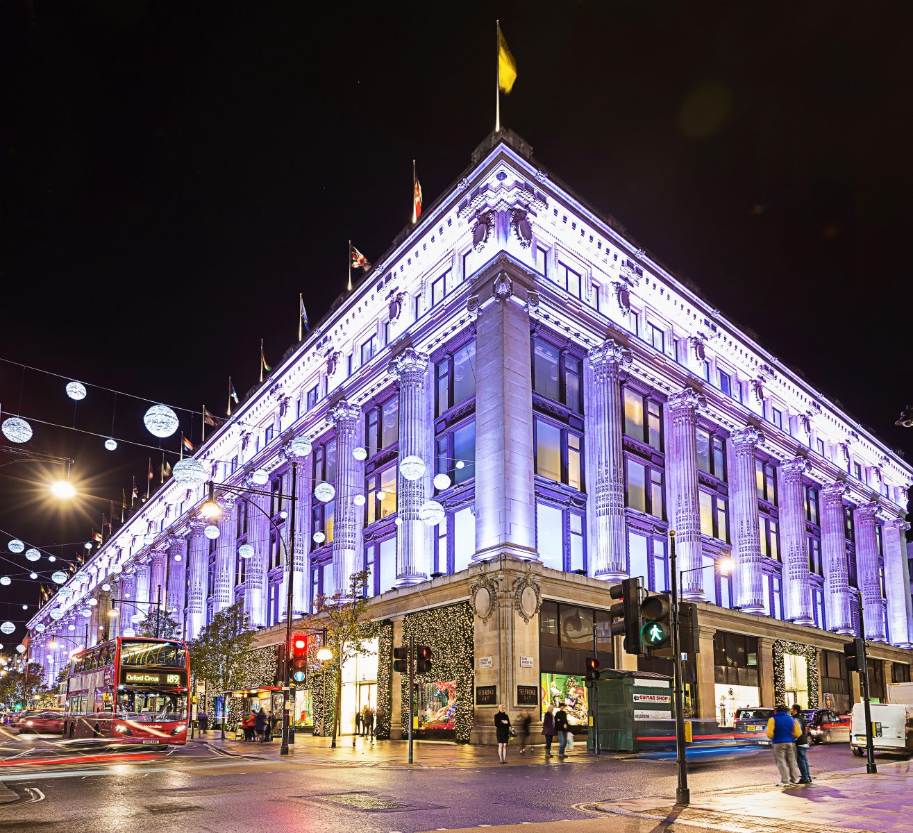 London street at night